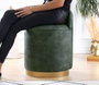 Atelier Del Sofa Luton - Puf de piel de nobuck Verde